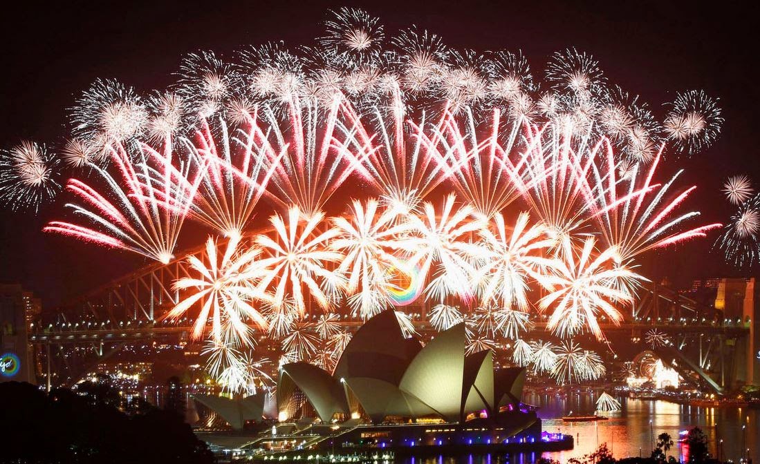 Fireworks in Sydney Harbour