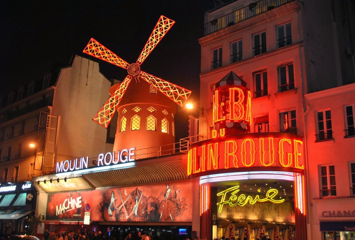 Outside Moulin Rouge