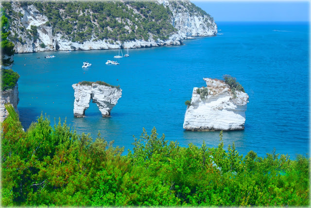 The stacks of Mergoli Bay, Mattinata-Vieste