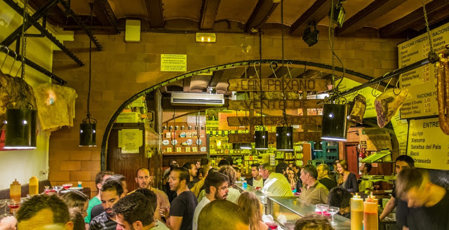 Can Paixano, one of the best tapas bars in barcelona, spain