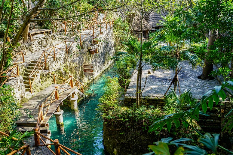 Play at an Eco-Adventure park, one of best things to do in Playa Del Carmen, Mexico.